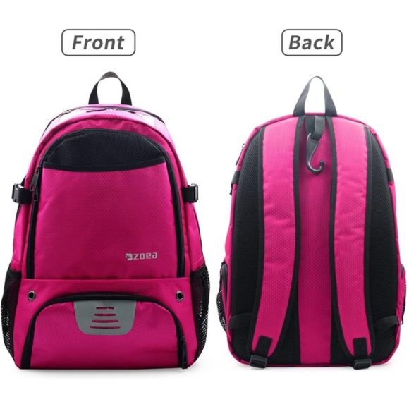 Large Basketball Bag - Backpack Includes Shoe & Ball & Laptop Compartment - Picture 2 of 8